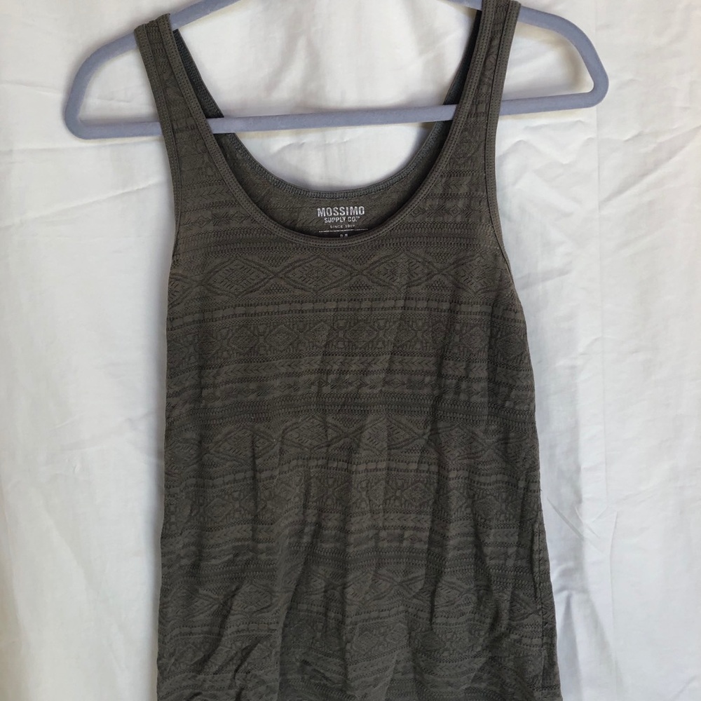 Green tank top